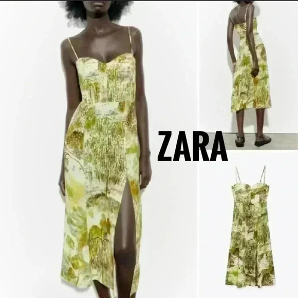 Zara Dresses & Skirts - BNWT Zara Prinited MIDI Dress size L retail $79.90+tax